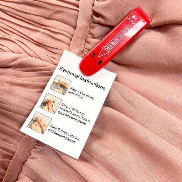 Ienna For Mac Duggal Tiered Gown Womens 4 Ruffled High Low Bodysuit Fairy Rose - Picture 11 of 14